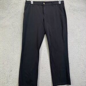 Alberto 3XDry Mens Golf Tech Pants 34X29 Black Nylon Blend Modern Fit Stretch